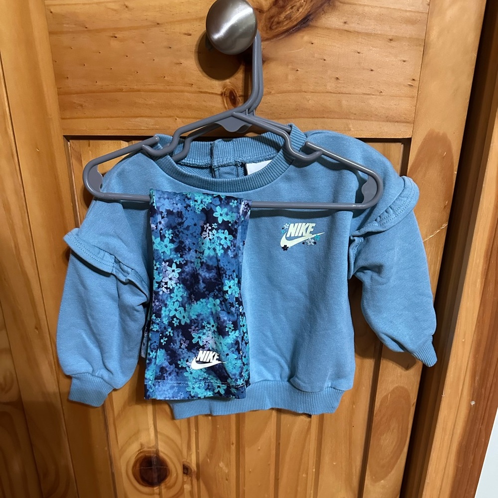 Nike Kids Teal Sweatshirt and Flared Pants